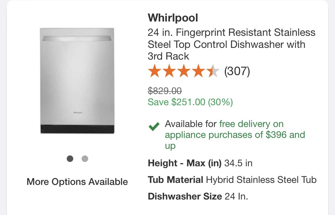 Whirlpool Dishwasher