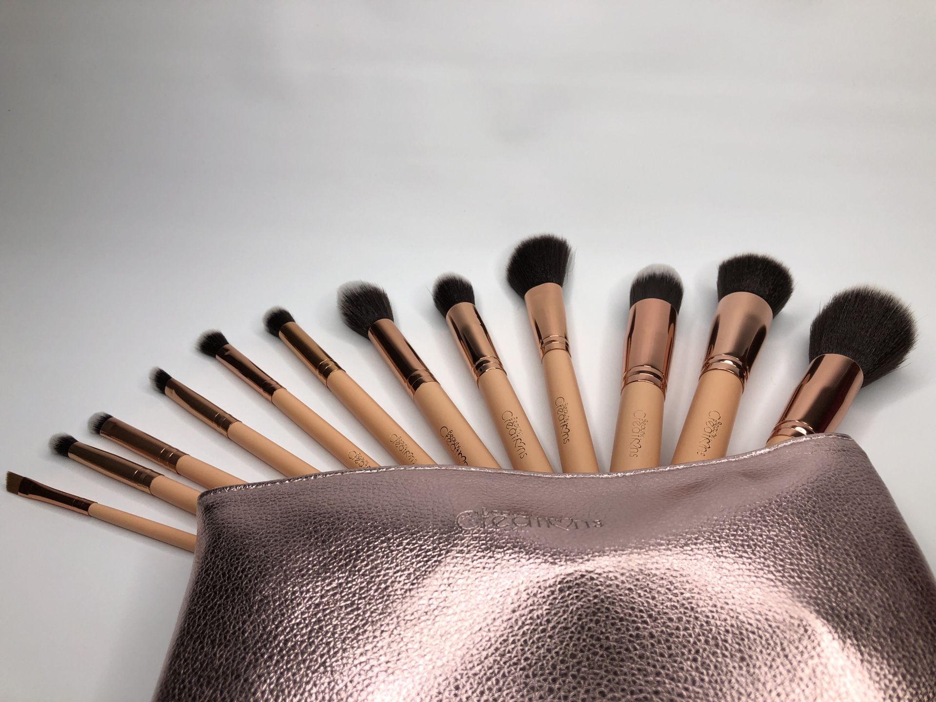 Last 2 set 12 pcs Rose Gold Makeup brushes Beauty Creations