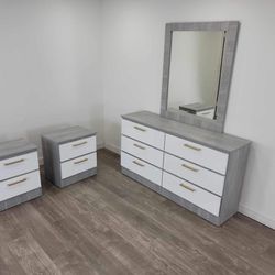 Brand New Dresser with Mirror and 2 Nightstands / Dresser with Mirror and 2 Nightstands … Delivery 🚚 