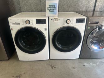 LG THINQ FRONT LOAD WASHER & GAS DRYER SET