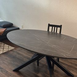 Black Marble Dining Table
