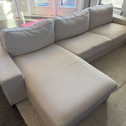 IKEA KIVIK sectional + chaise – $499