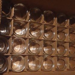 8 Ounce Glass Jar 24 Pack W/O Lids
