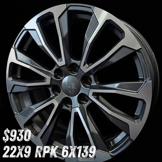 Wheels Replica 22 x 9 6X 139 $930 ALL 4