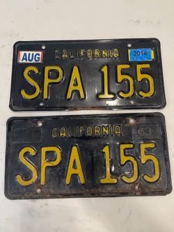Vintage license plates