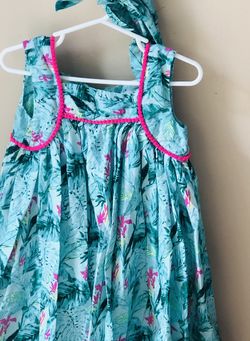 Tommy Bahama Girls Dress With Matching Headband, 5T