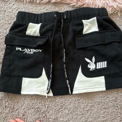Playboy Racing Cargo Mini Skirt