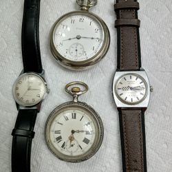 Antique Watches All Work Good Good Collection