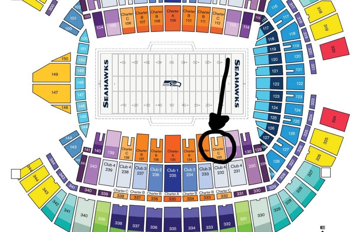 SEAHAWKS Vs panthers—100 Level—Excellent Seats!!
