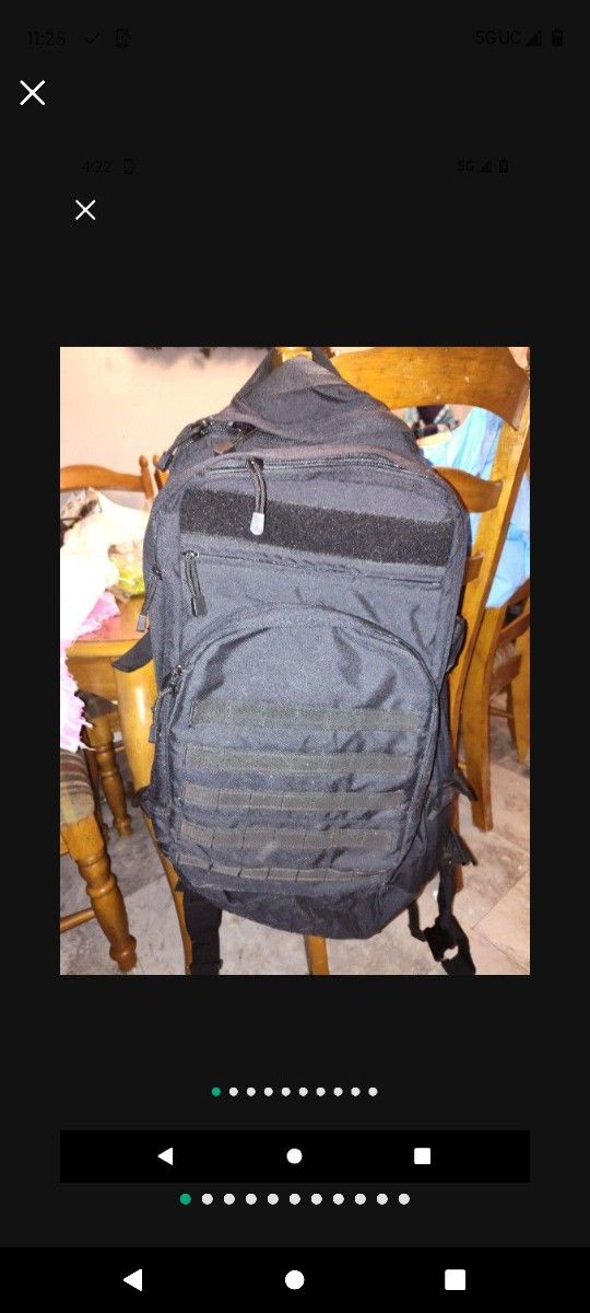 Black Military Backpack Tactical 