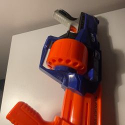 🔵 NERF Elite SurgeFire Blaster – 15-Dart Drum Rapid Fire (Blaster Only)