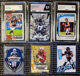 NFL Graded Slabs & Numbered NFL Cards