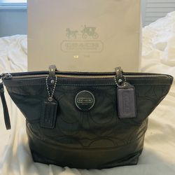 Coach Patent Leather Stitched C Bag