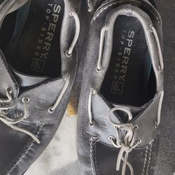 Leather Shoes Mens, Size 11, Gray