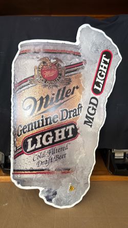 Metal beer  sign
