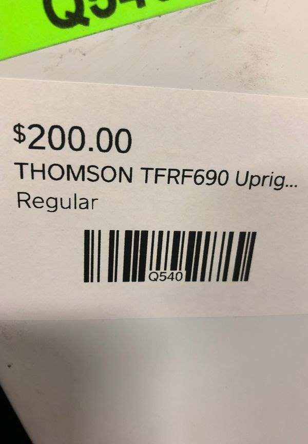 Thomson Upright Freezer Model; TFRF690 B9 for Sale in Houston, TX OfferUp