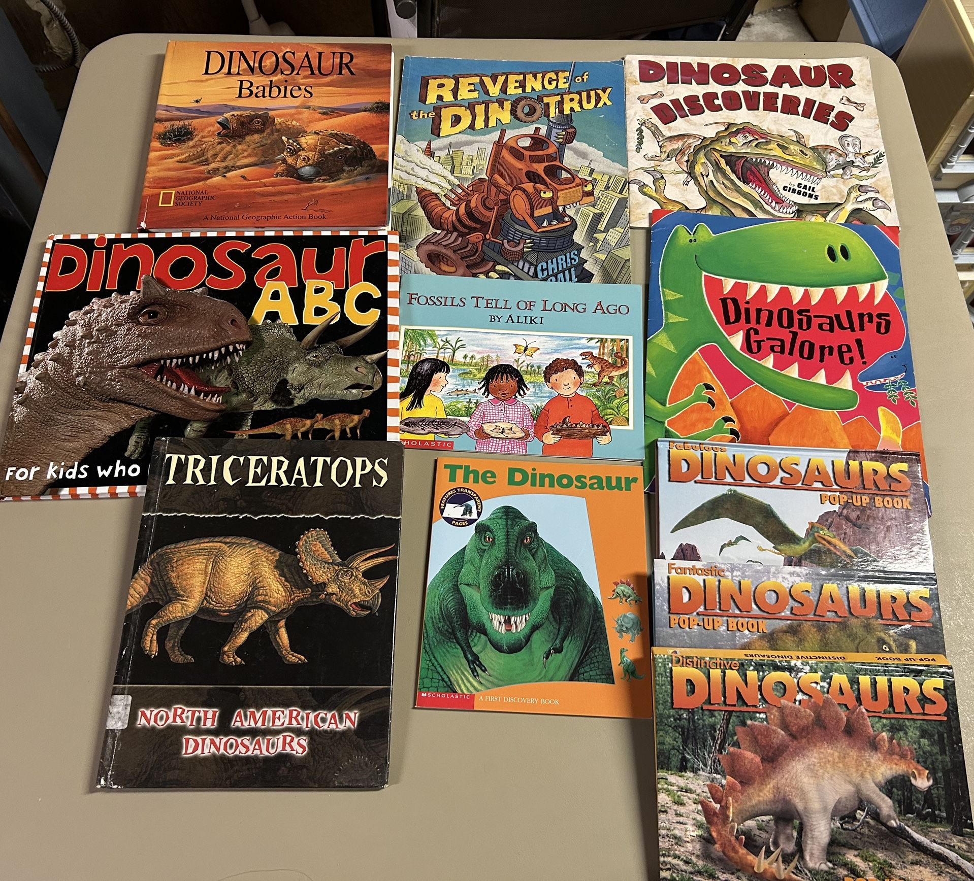 Dinosaur books bundle of 11 books including 4 pop ups