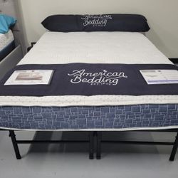 Luxury Firm Mattress For Sale! American Bedding Pocket Coil Bed In A Box Twin Full Queen King And California King Bed Available❗FINANCING AVAILABLE