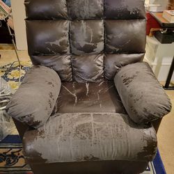 Electric Recliner Chair Peeling Bonded Leather