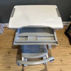 Kids Adjustable Desk And Chair - Sit Or Stand