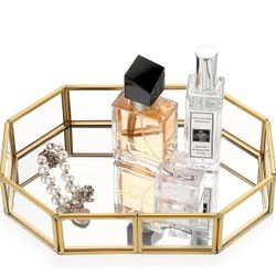 Hipiwe Mirror Glass Vanity Tray