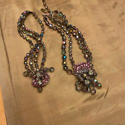 1940’s Crystal Necklace and Bracelet
