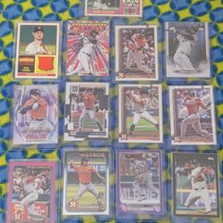 Houston Astros Baseball Card Toploaders