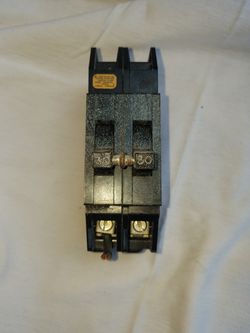 Zinsco/Sylvania 2 pole 30 amp breaker