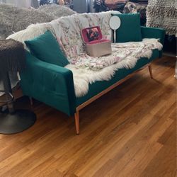 Emerald Green Sofá/sleeper 