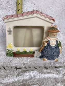 Ceramic Rabbit Photo Holder