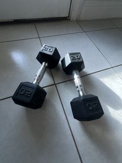 20 Lb Cap Dumbbells (pair)