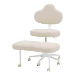 Cross Legged Office Chair with Wheels for ADHD, Ergonomic 360° Swivel Height-Adjustable Meditation Chair for Yoga, Kneeling Chair with 4 inch seat Cus