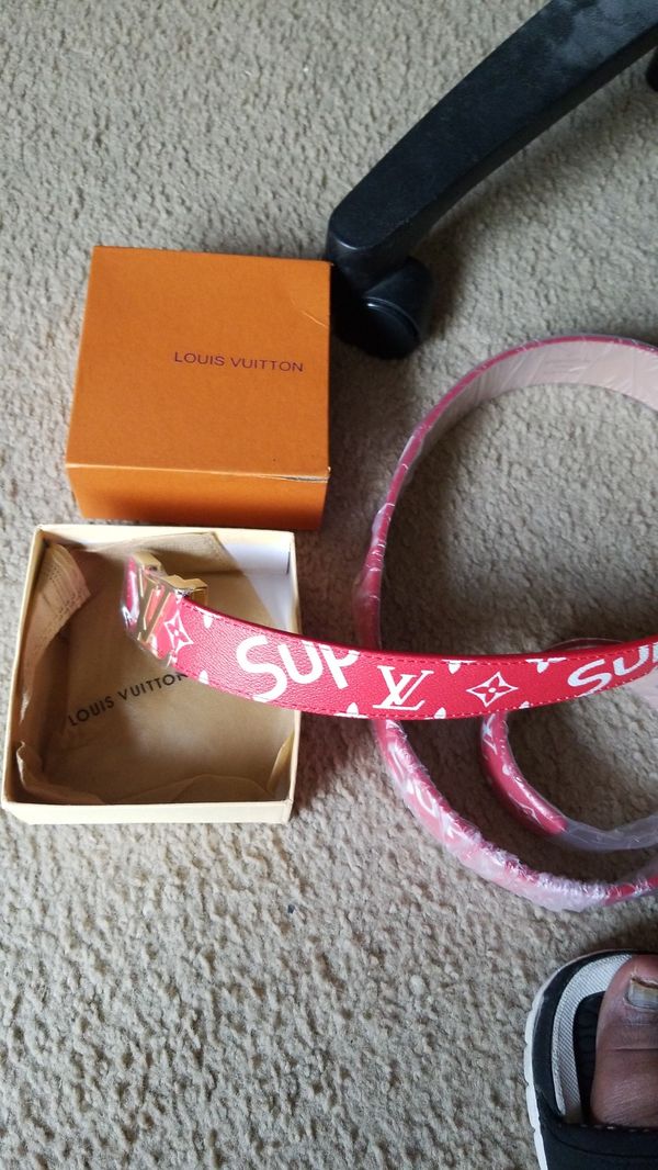 Supreme LV red belt $80 for Sale in Humble, TX - OfferUp