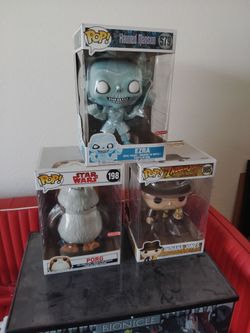 Funko pops 10in Disney Star wars Indiana Jones 20.00 to 40.00 each