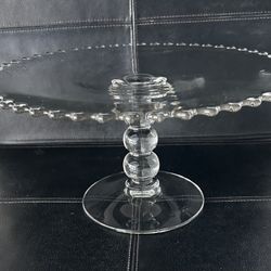 Imperial Glass Candlewick Pedestal Cake Stand 