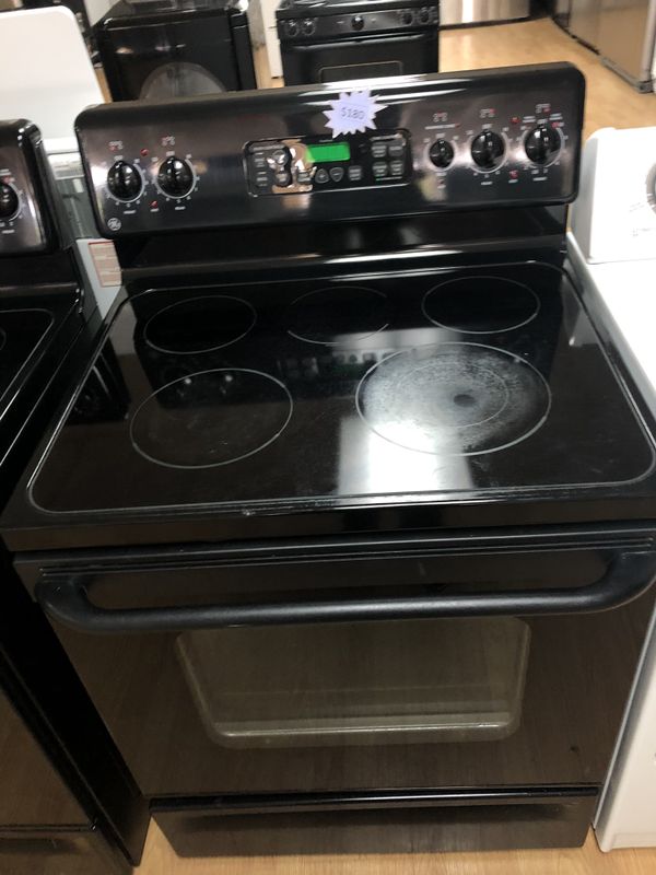 general electric black stove