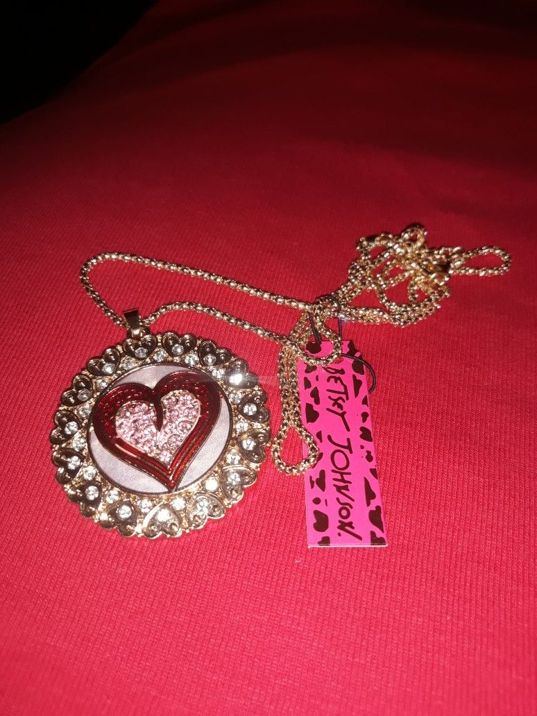 Women's Fashion Heart Necklace by Betsey Johnson