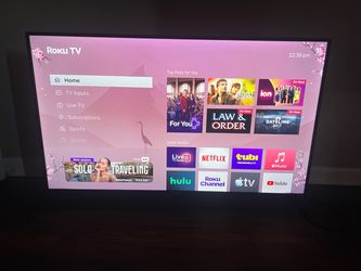 Roku Element 55” TV with controller