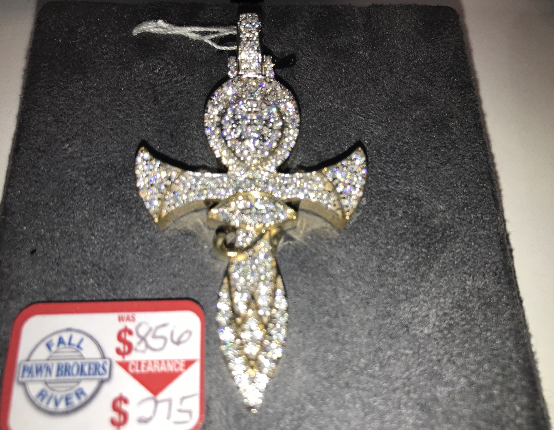 Cross Stone Pendant With Eye