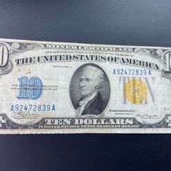 Billete Antiguo Sello Amarillo 😎