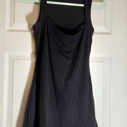 Qrnsen Black Spandex Dress W Lining 
