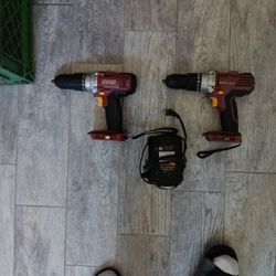 2 CHICAGO ELECTRIC CORDLESS DRILLS