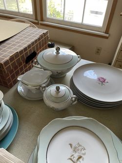 Antique dish set