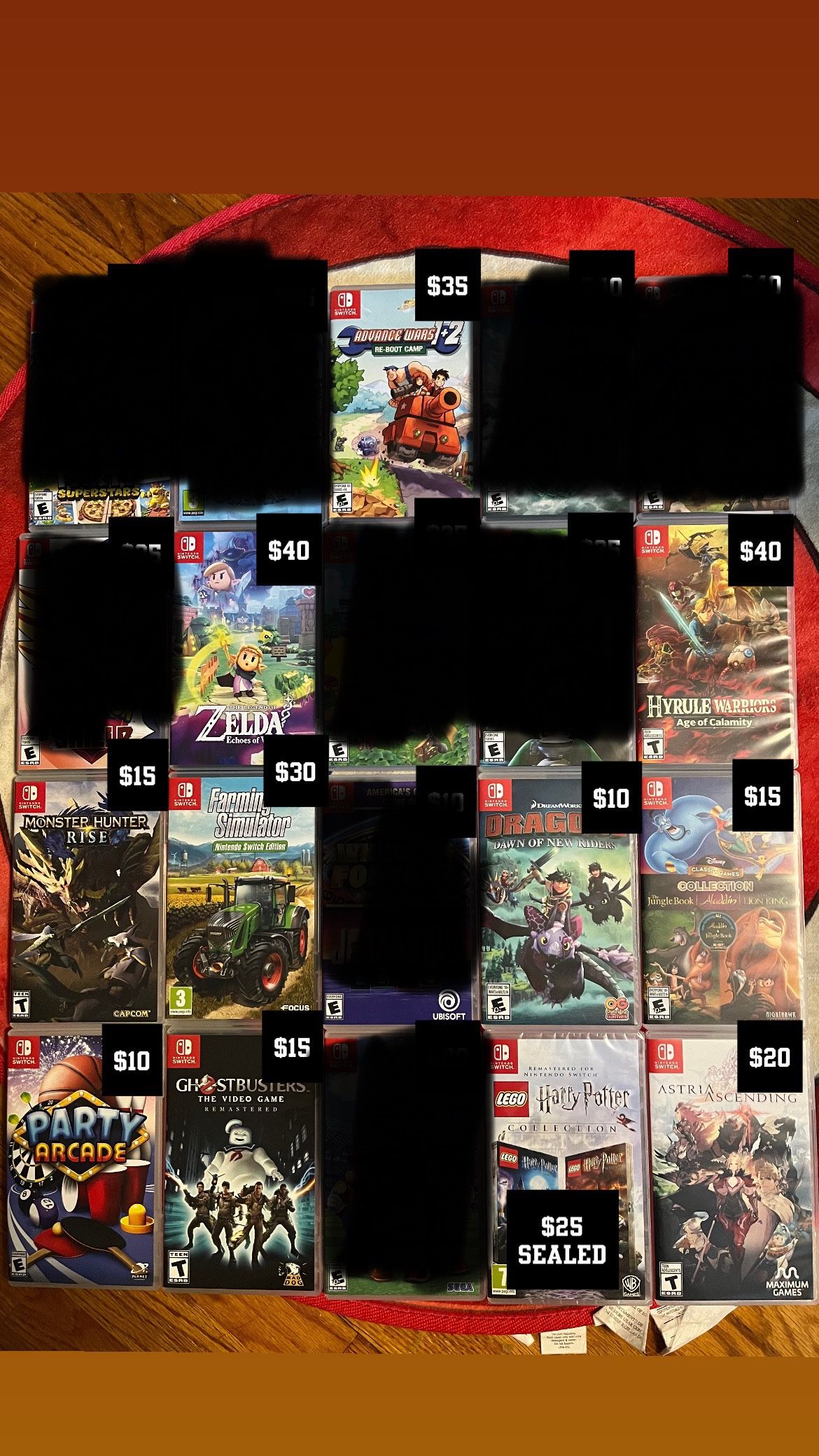 Nintendo Switch Games Prices In Photos