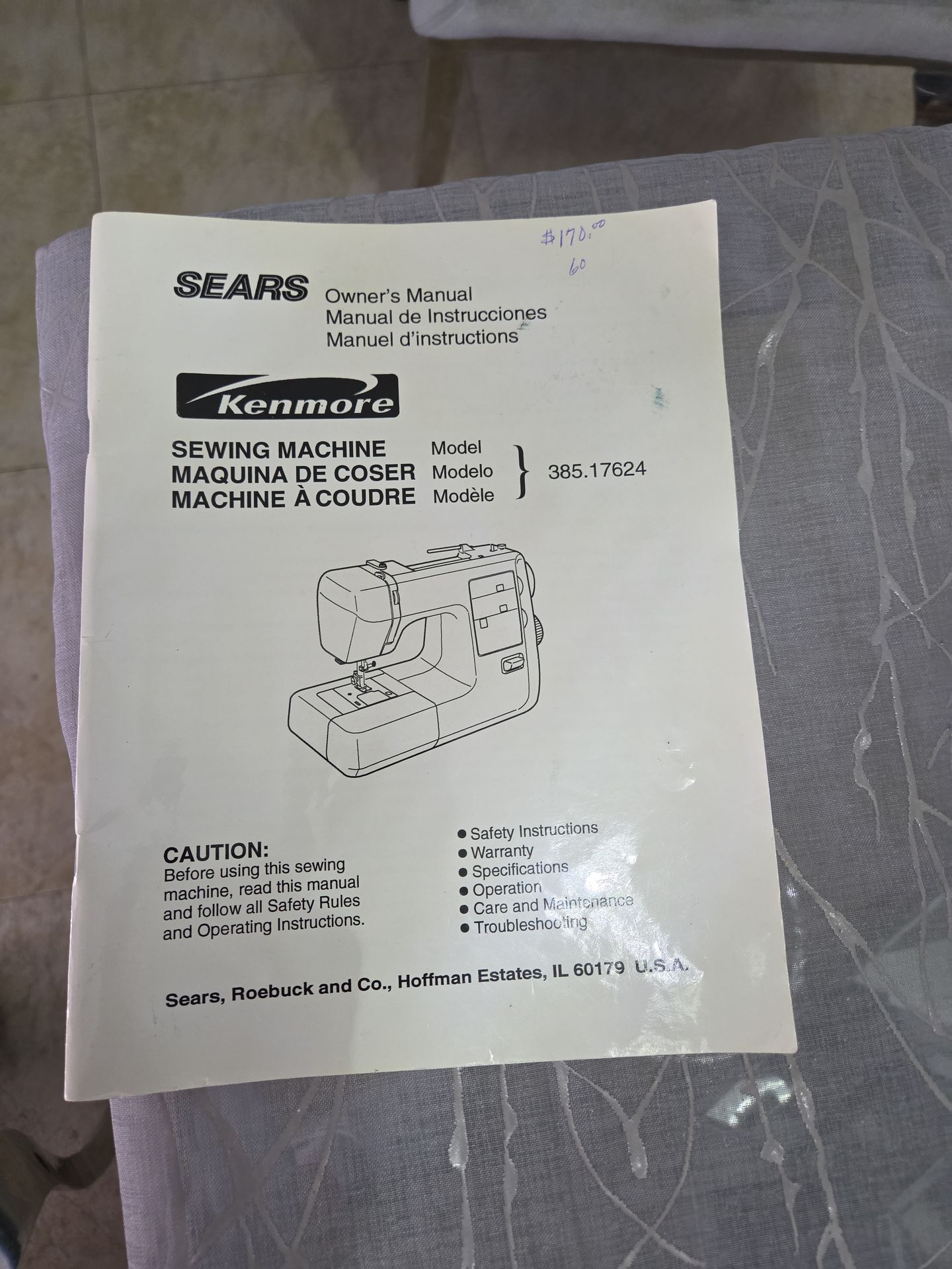 Sears Kenmore sewing machine