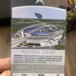 Dallas Cowboys Inaugural season ticket 2009