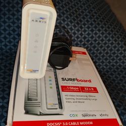 New Arris Cable Modem 1GB Gig Speed Like New SB6190