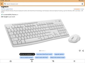 Logitech Keyboard with mouse