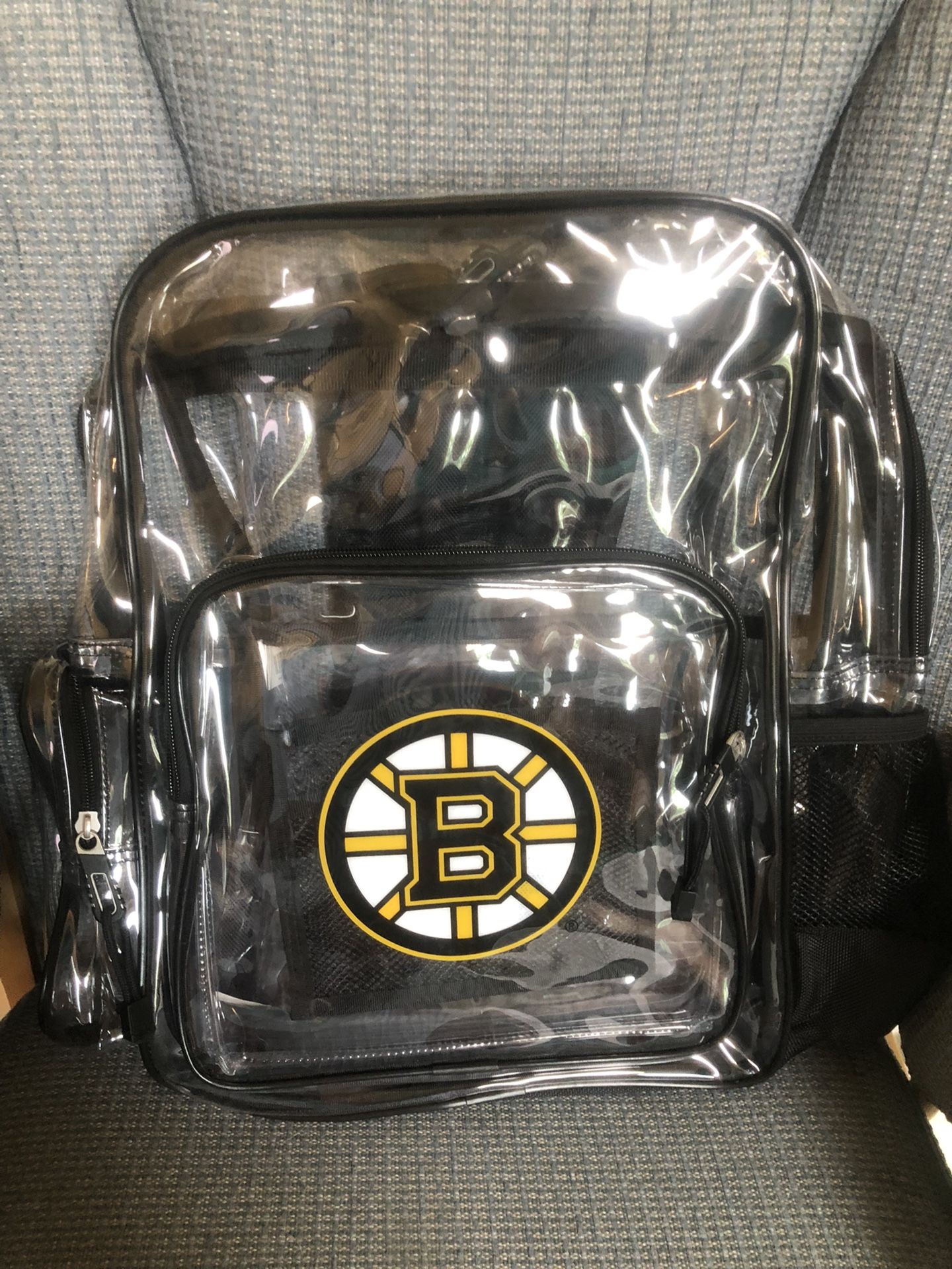 New W/tags Bruins Clear Backpack. Cash Only. Norton Pickup