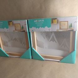 Pillowfort LED shadow box